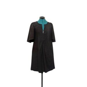 Tuckernuck Pomander Place Finley mini dress XS flutter sleeve black 100% cotton